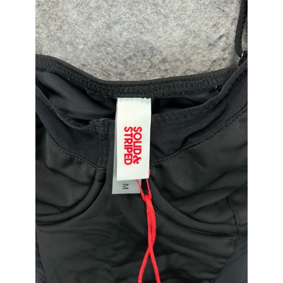 NWT Solid & Striped The Spencer Mesh Cutout 1 Piece Swimsuit Womens Medium Black - Picture 10 of 11